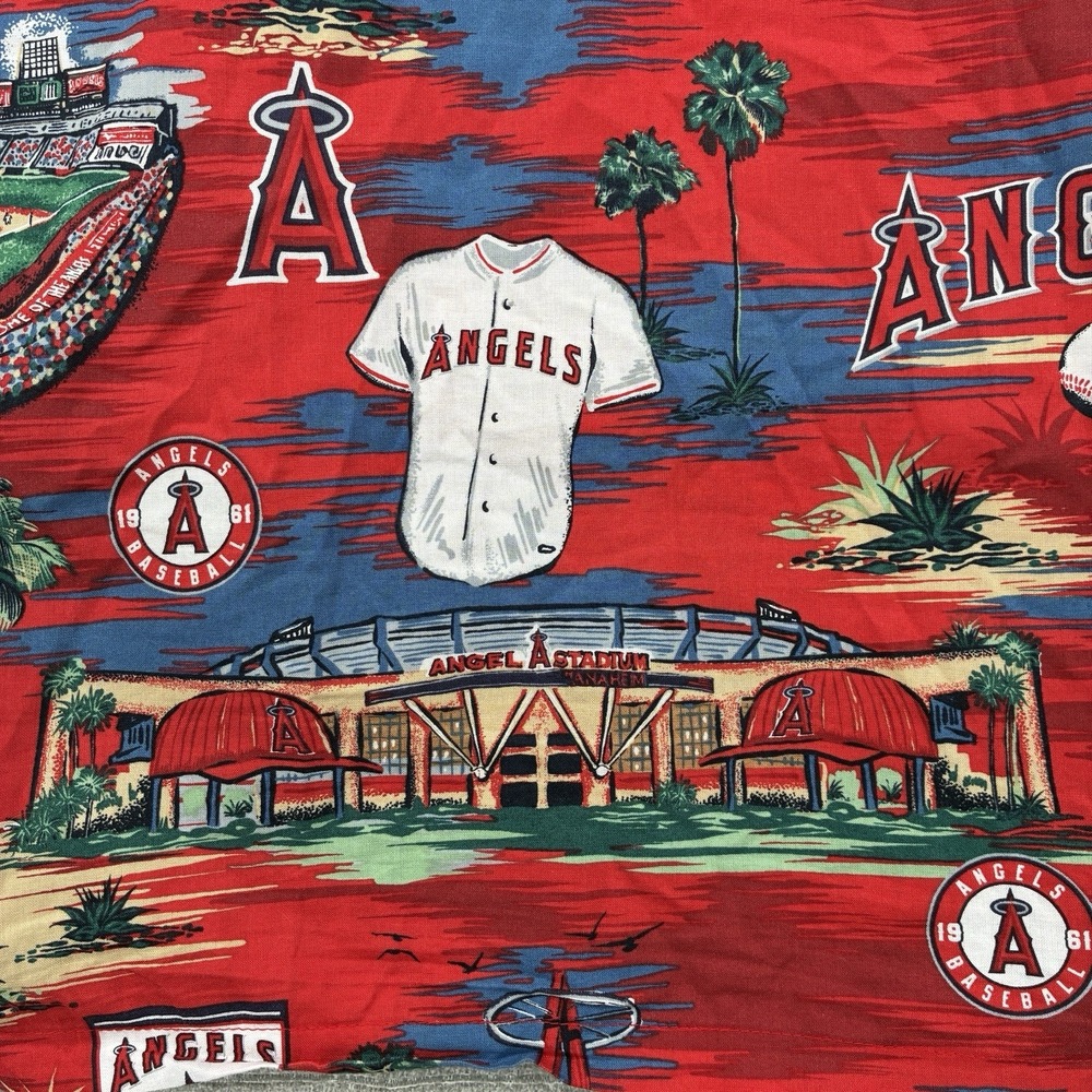 Vtg REYN SPOONER ANAHEIM ANGELS 2002‎ World Series Champions MLB Shirt XXL Red - Picture 9 of 12